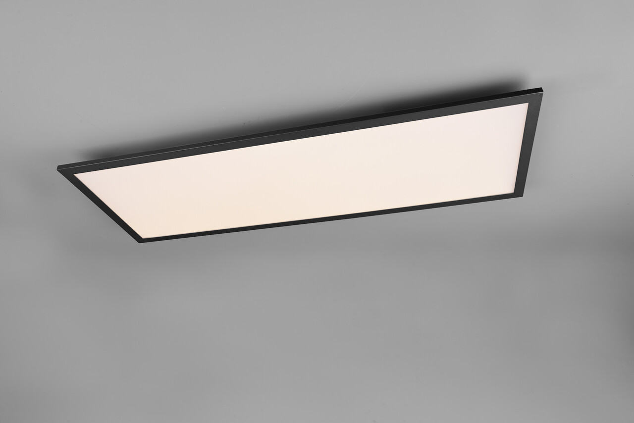 Plafoniera Alpha, RL, 80x5 cm, 34W, 1x SMD LED, metal, negru mat - imagine 3